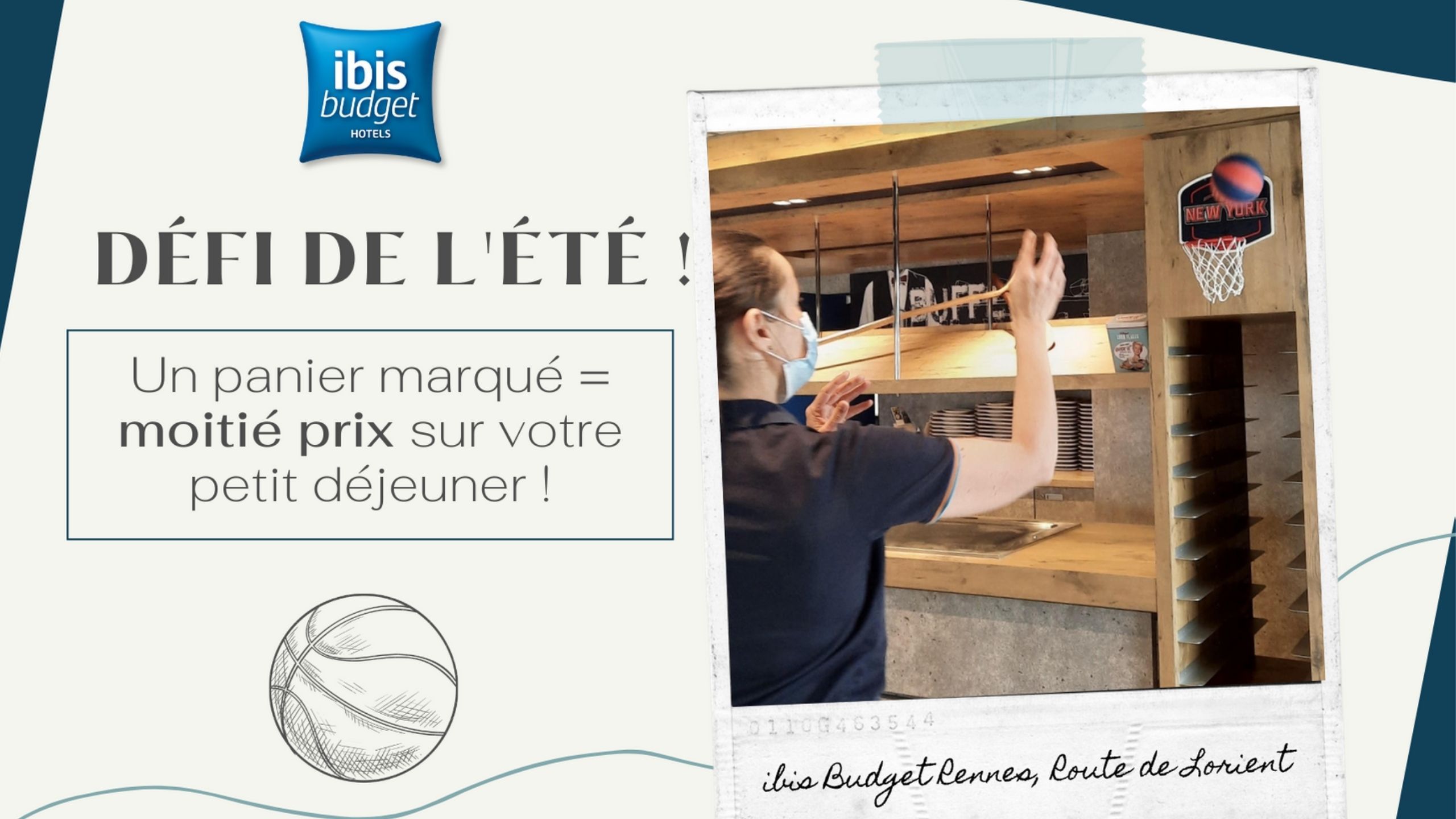 defi de l'été à l'hotel rennes ibis budget