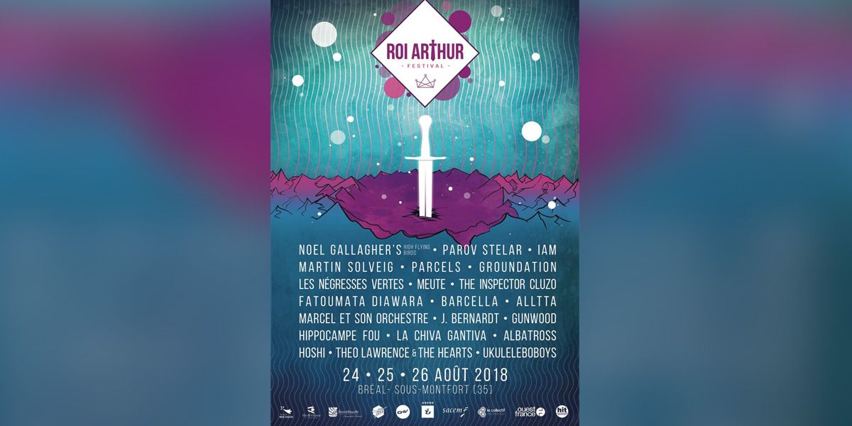 affiche du festival du roi arthur près de rennes