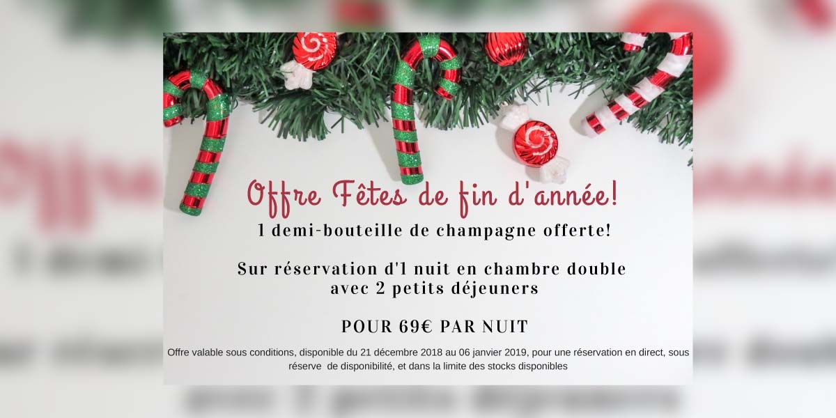 offre fêtes de fin d'année hotel rennes